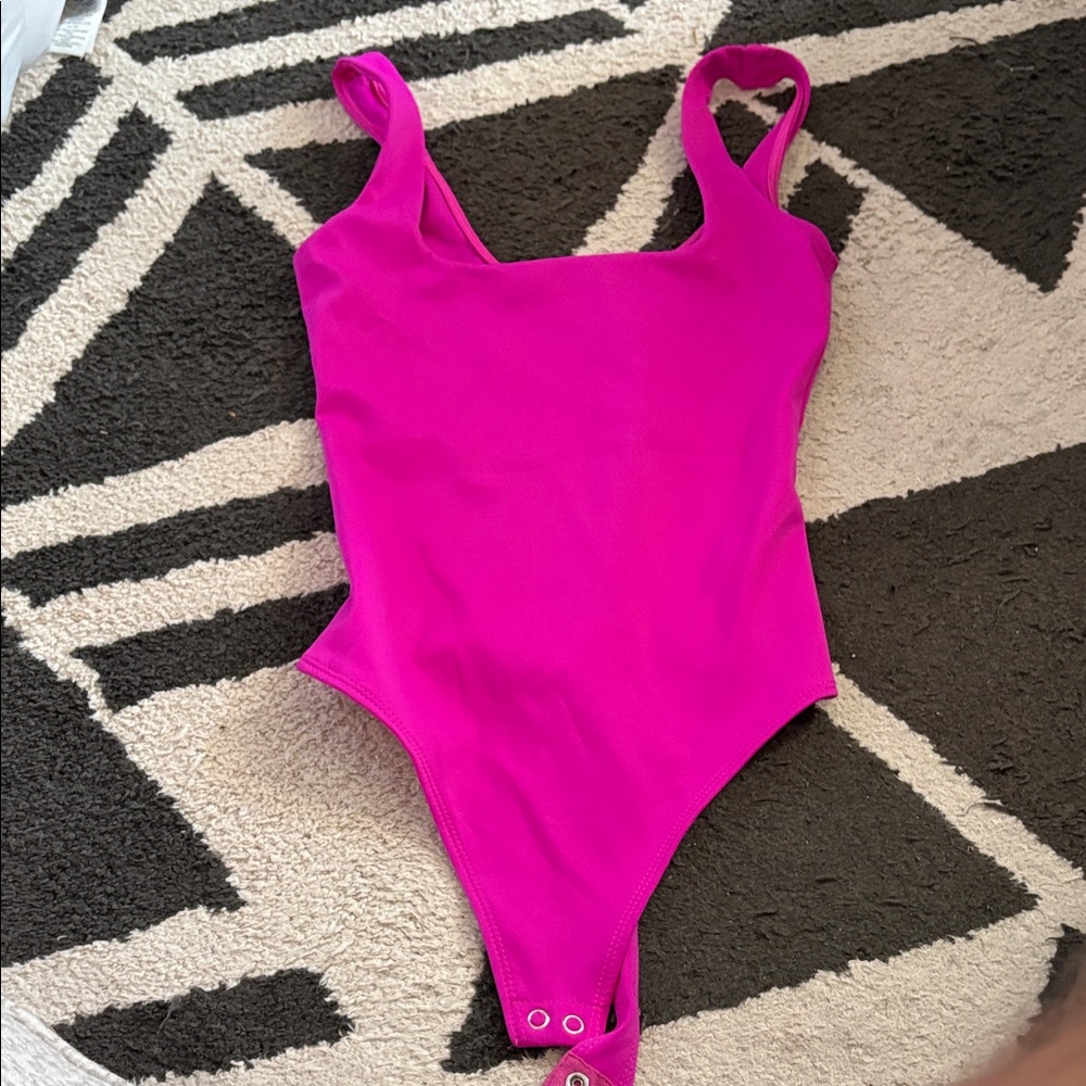 Good American Hot Pink Swimsuit